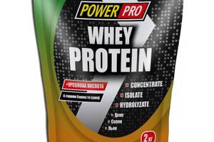 Протеин Power Pro Whey Protein 2000 g /50 servings/ банан + земляника