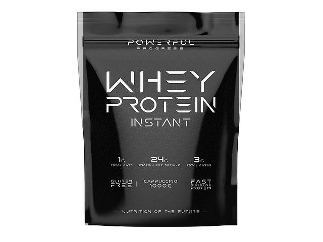 Протеин Powerful Progress 100% Whey Protein 1000 g /33 servings/ Cappuccino