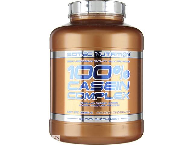 Протеин Scitec Nutrition 100% Casein Complex 2.35кг, бельгийский шоколад