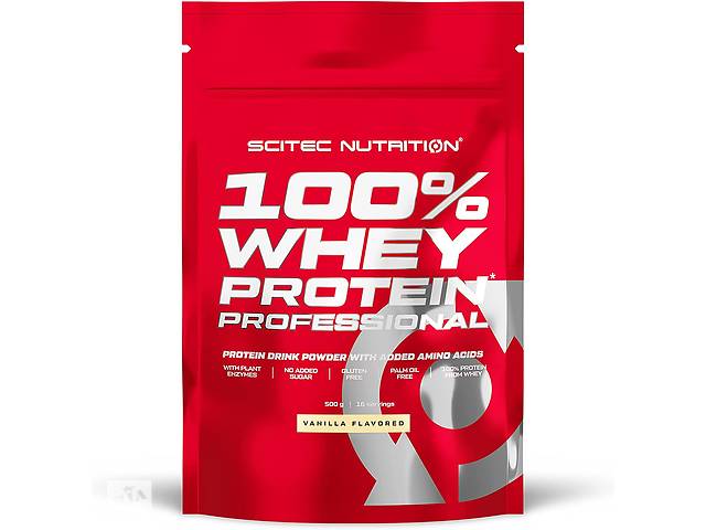 Протеин Scitec Nutrition 100% Whey Protein Professional 500 gr Vanilia