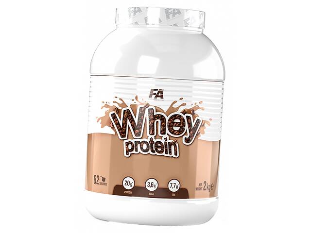 Протеин сывороточный Fitness Authority Wellness Whey Protein 2000 г Клубника (29113018)