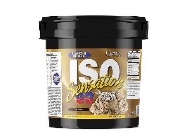 Протеин Ultimate Nutrition Iso Sensation 93 2270 g /71 servings/ Cafe Brazil