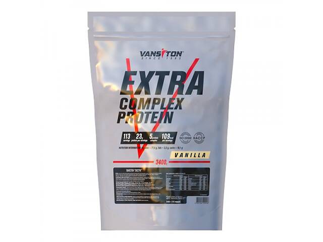 Протеин Vansiton Екстра 3400 г Ваниль