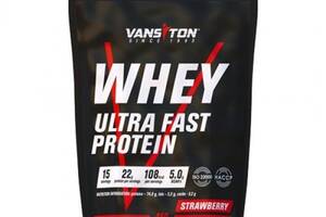 Протеин Vansiton Whey Ultra Fast Protein 450 g /15 servings/ Strawberry