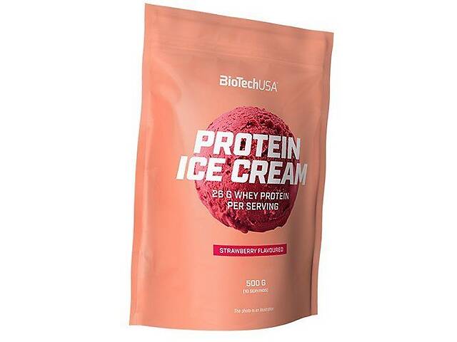 Протеиновое мороженое Protein Ice Cream BioTech (USA) 500г Клубника (05084010)