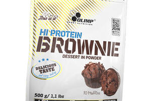 Протеиновые маффины брауни Hi Protein Brownie Olimp Nutrition 500г Шоколад (05283016)