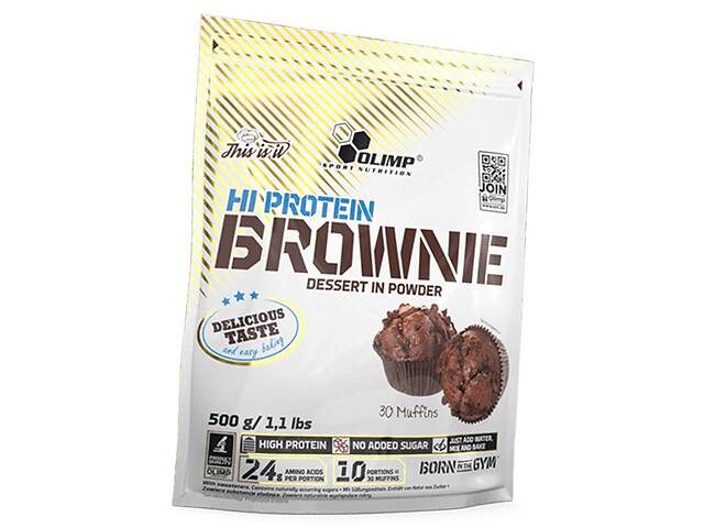 Протеиновые маффины брауни Hi Protein Brownie Olimp Nutrition 500г Шоколад (05283016)