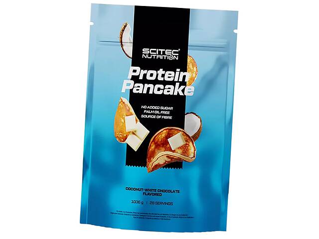 Протеиновые Панкейки Protein Pancake Scitec Nutrition 1036г Белый шоколад с кокосом (05087006)