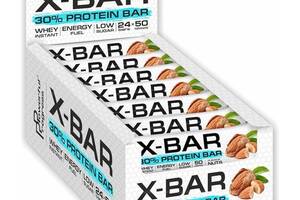 Протеиновый батончик Powerful Progress 30% Protein Bar 'X-BAR' MEGA PACK 24 х 50 g Almond