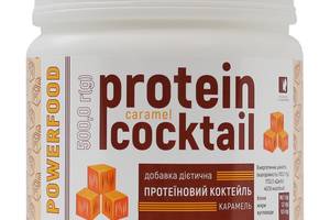 Протеиновый коктейль POWERFOOD карамель банка 500 г