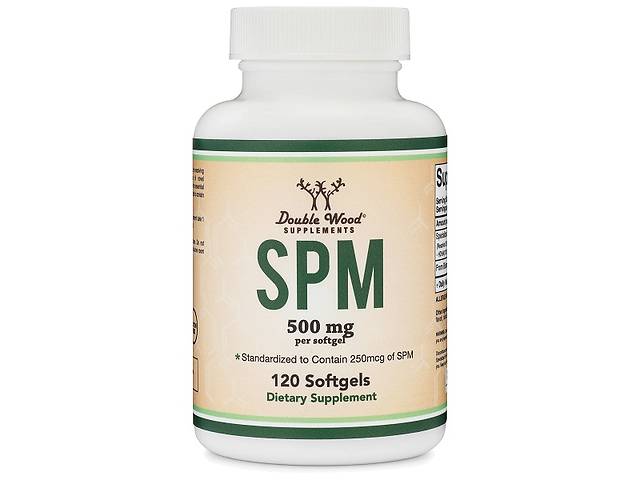 Противовоспалительное средство Double Wood Supplements SPM (Pro Resolution Mediators) 500 mg 120 Softgels
