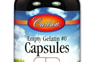 Пустая желатиновая капсула средняя # 0 Empty Gelatin Capsule Medium #0 Carlson Labs 150 капсул