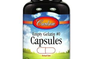 Пустые капсулы Carlson Labs Empty Gelatin #0 Capsules 150 Caps CAR-09420