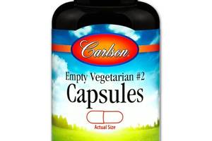 Пустые капсулы Carlson Labs Empty Vegetarian #2 200 Caps