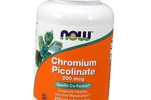 Піколінат Хрома, Chromium Picolinate 200, Now Foods 250вегкапс (36128026)