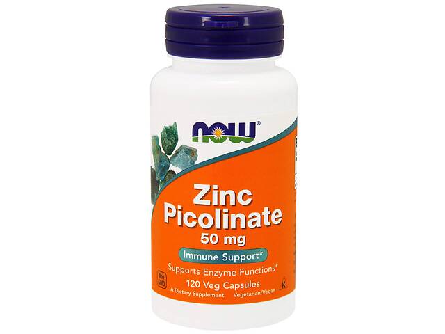 Пиколинат цинка Zinc Picolinate Now Foods 50 мг 120 вегетарианских капсул