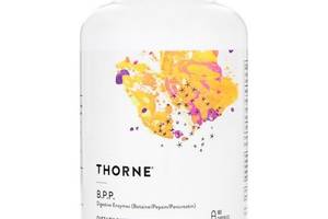 Пищеварительные ферменты Thorne Research B.P.P. (Betaine/Pepsin/Pancreatin), Digestive Enzymes 180 Caps THR-41002