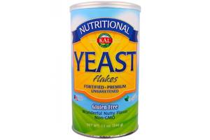 Пивные дрожжи KAL Nutritional Yeast Flakes, 12 oz 340 g /17 servings/ Unsweetened CAL-38000