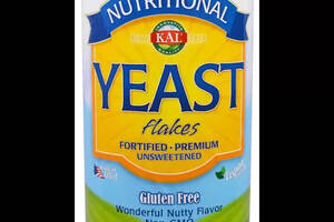 Пивные дрожжи KAL Nutritional Yeast Flakes 624 g /30 servings/ Unsweetened CAL-38010
