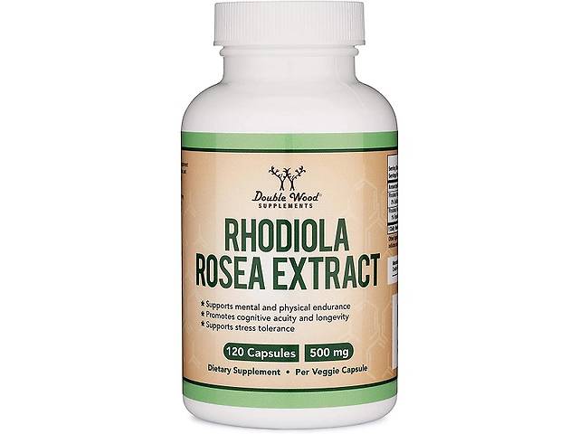 Радиола Double Wood Rhodiola Rosea Extract 500 mg 120 Caps