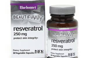 Ресвератрол Bluebonnet Nutrition Resveratrol 250 mg 30 Veg Caps BLB0876
