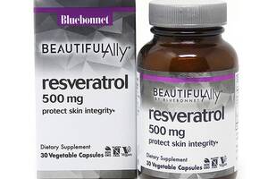 Ресвератрол Bluebonnet Nutrition Resveratrol 500 mg 30 Veg Caps BLB0878