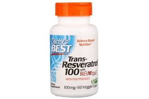 Ресвератрол Doctor's Best Trans-Resveratrol 100 mg 60 Veg Caps