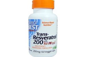 Ресвератрол Doctor's Best Trans-Resveratrol 200 mg 60 Veg Caps