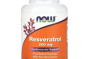 Ресвератрол NOW Foods Natural Resveratrol 200 mg 120 Veg Caps