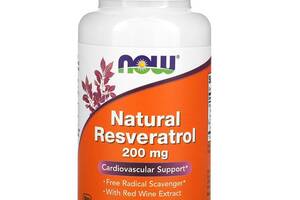 Ресвератрол NOW Foods Resveratrol 200 mg 60 Veg Caps