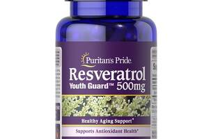 Ресвератрол Puritan's Pride Resveratrol 500 mg 30 Caps