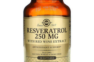 Ресвератрол (Resveratrol) Solgar 250 мг 60 капсул