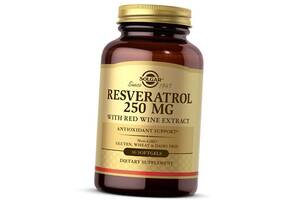 Ресвератрол с Экстрактом Красного Вина Resveratrol 250 Solgar 60гелкапс (70313007)