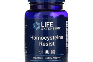 Резистентность к Гомоцистеину, Homocysteine Resist, Life Extension, 60 вегетарианских капсул