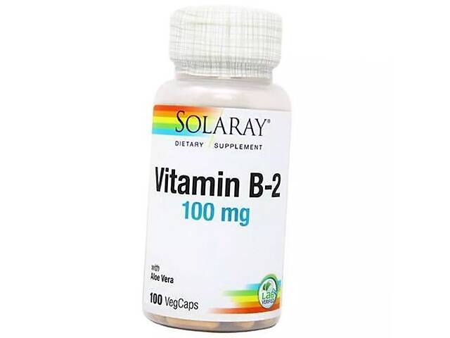 Рибофлавин Vitamin B-2 100 Solaray 100вегкапс (36411072)