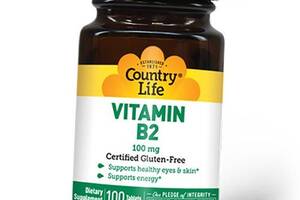 Рибофлавин Vitamin B2 100 Country Life 100таб (36124088)