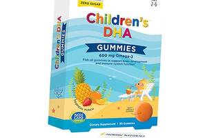 Рыбий жир для детей Children’s DHA Gummies Nordic Naturals 30таб Фруктовый пунш (67352048)