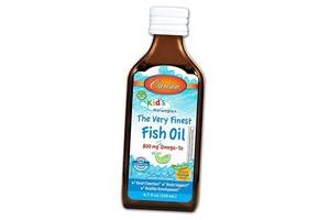 Рыбий жир для детей The Very Finest Fish Oil for Kids Carlson Labs 200мл Апельсин (67353023)