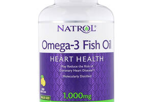 Рыбий жир Natrol Omega-3 Fish Oil 1000 мг 150 желатиновых капсул (NTL04040)