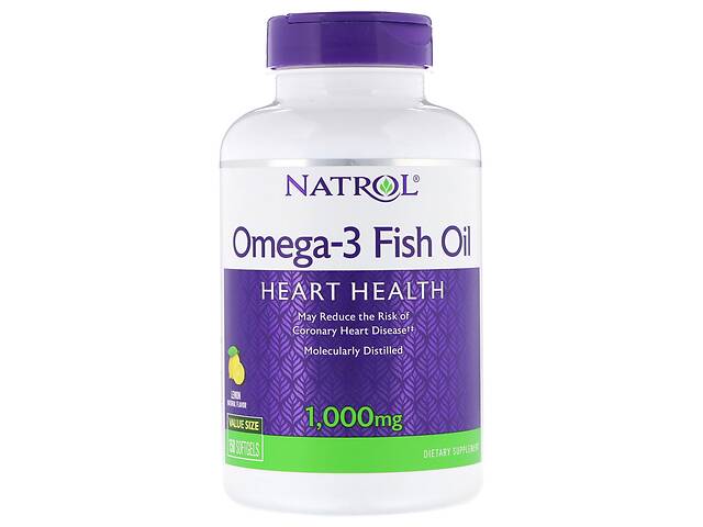 Рыбий жир Natrol Omega-3 Fish Oil 1000 мг 150 желатиновых капсул (NTL04040)