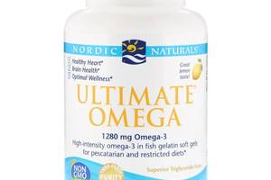 Рыбий Жир Nordic Naturals Ultimate Omega 1000 мг Вкус Лимона 60 мягких капсул