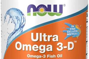 Рыбий жир NOW Ultra Omega 3-D 90 soft