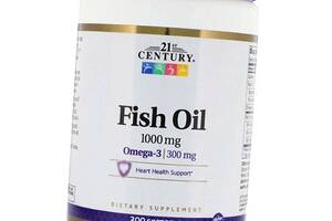 Рыбий жир Омега 3 для сердца Fish Oil 1000 21st Century 300гелкапс (67440003)