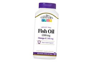 Рыбий жир Омега 3 для сердца Fish Oil 1200 21st Century 90гелкапс (67440006)