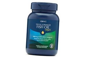 Рыбий Жир Тройной силы Triple Strength Fish Oil Mini GNC 120гелкапс (67120012)