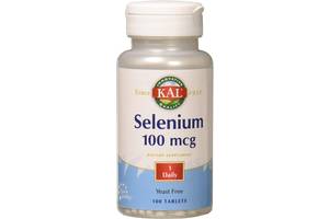 Селен Selenium KAL без дрожжей 100 мкг 100 таблеток