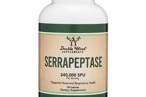 Серрапептаза Double Wood Serrapeptase Proteolytic Enzyme 240 000 SPU 120 Caps