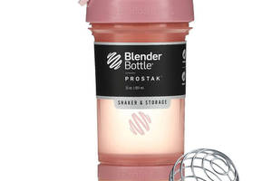 Шейкер спортивний Blender Bottle ProStak 22oz/650ml с 2-мя контейнерами Rose Pink