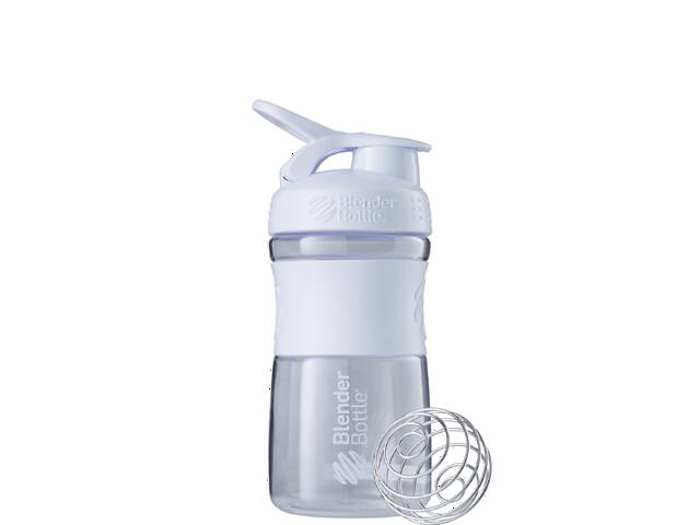 Шейкер спортивный бутылка BlenderBottle SportMixer 20oz/590ml White Original