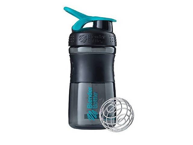 Шейкер спортивный бутылка BlenderBottle SportMixer 20oz/590ml Black/Teal Original